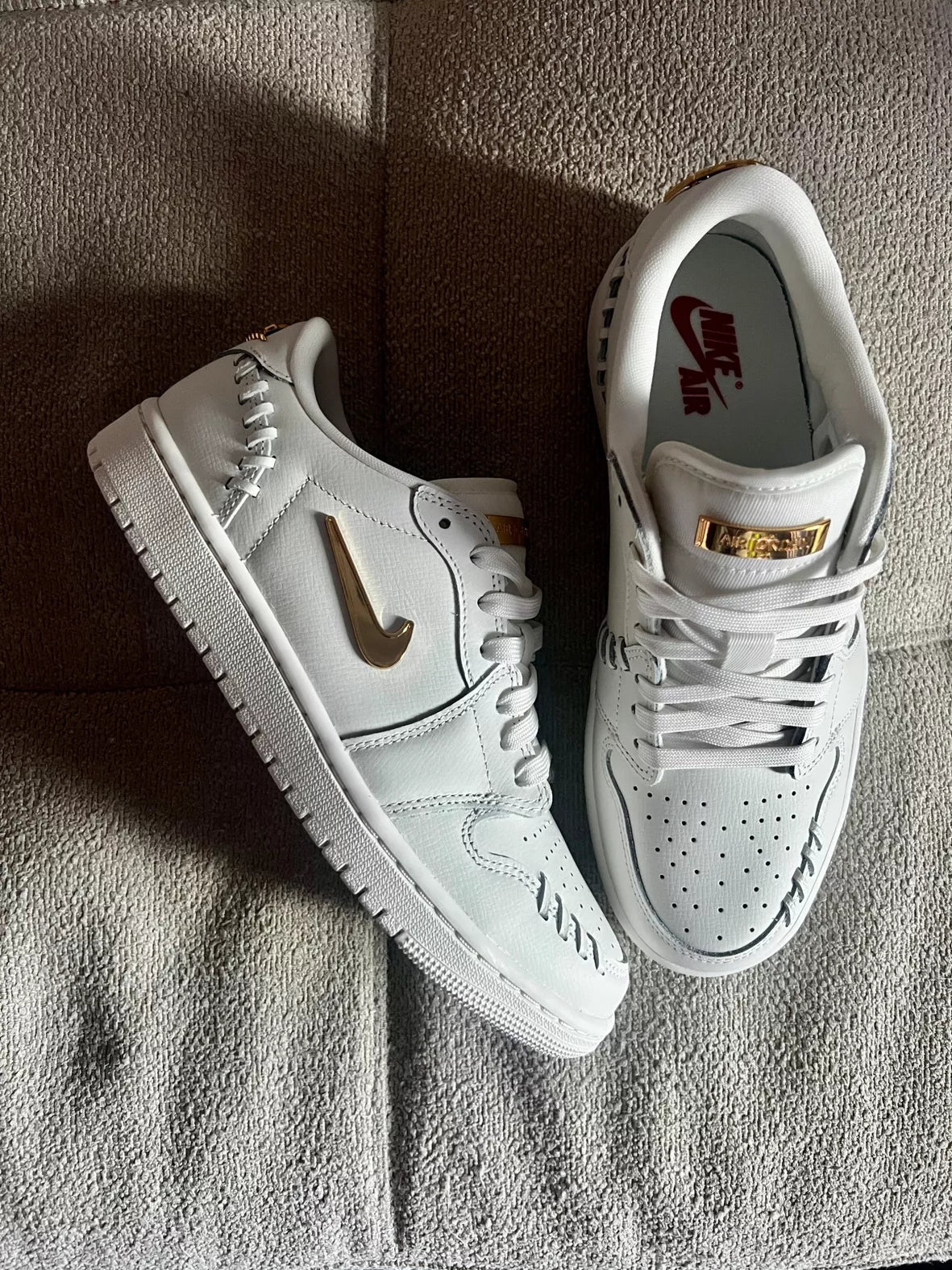 Nike Air Jordan 1 Low White Gold