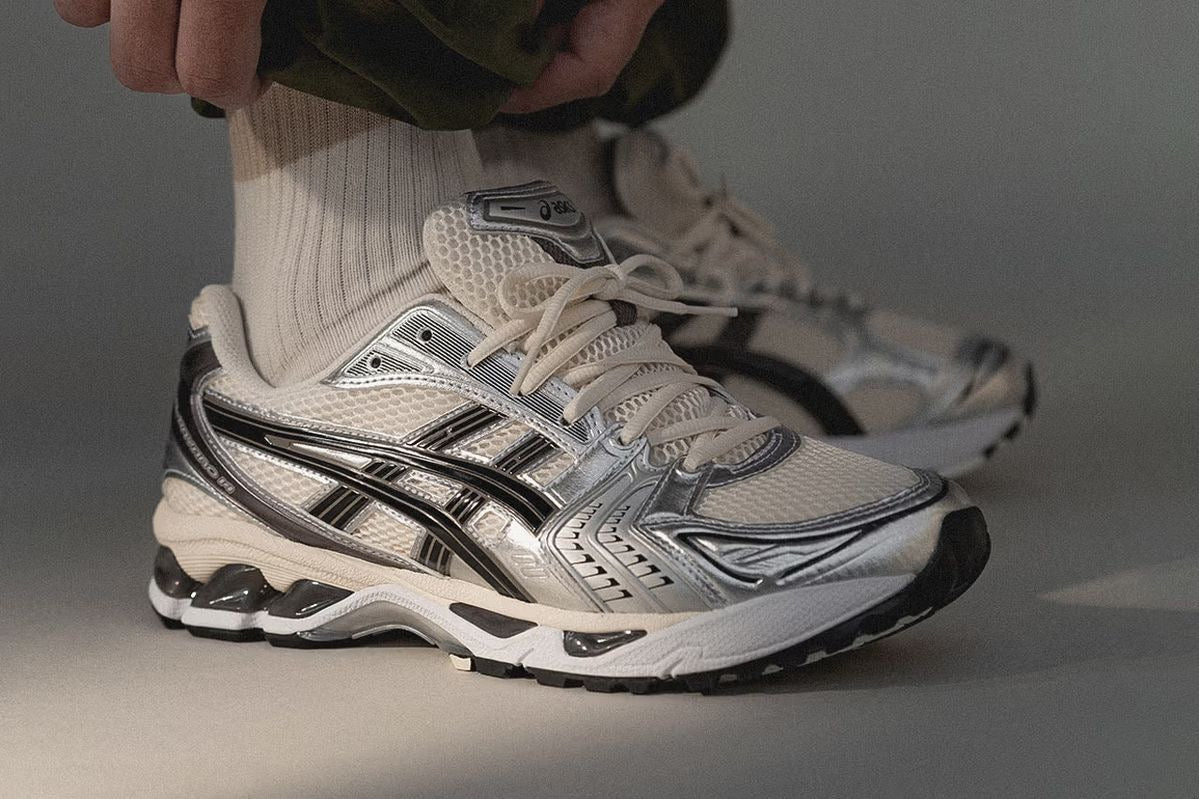 ASICS Men's GEL Kayano 14 White Creamy Metallic