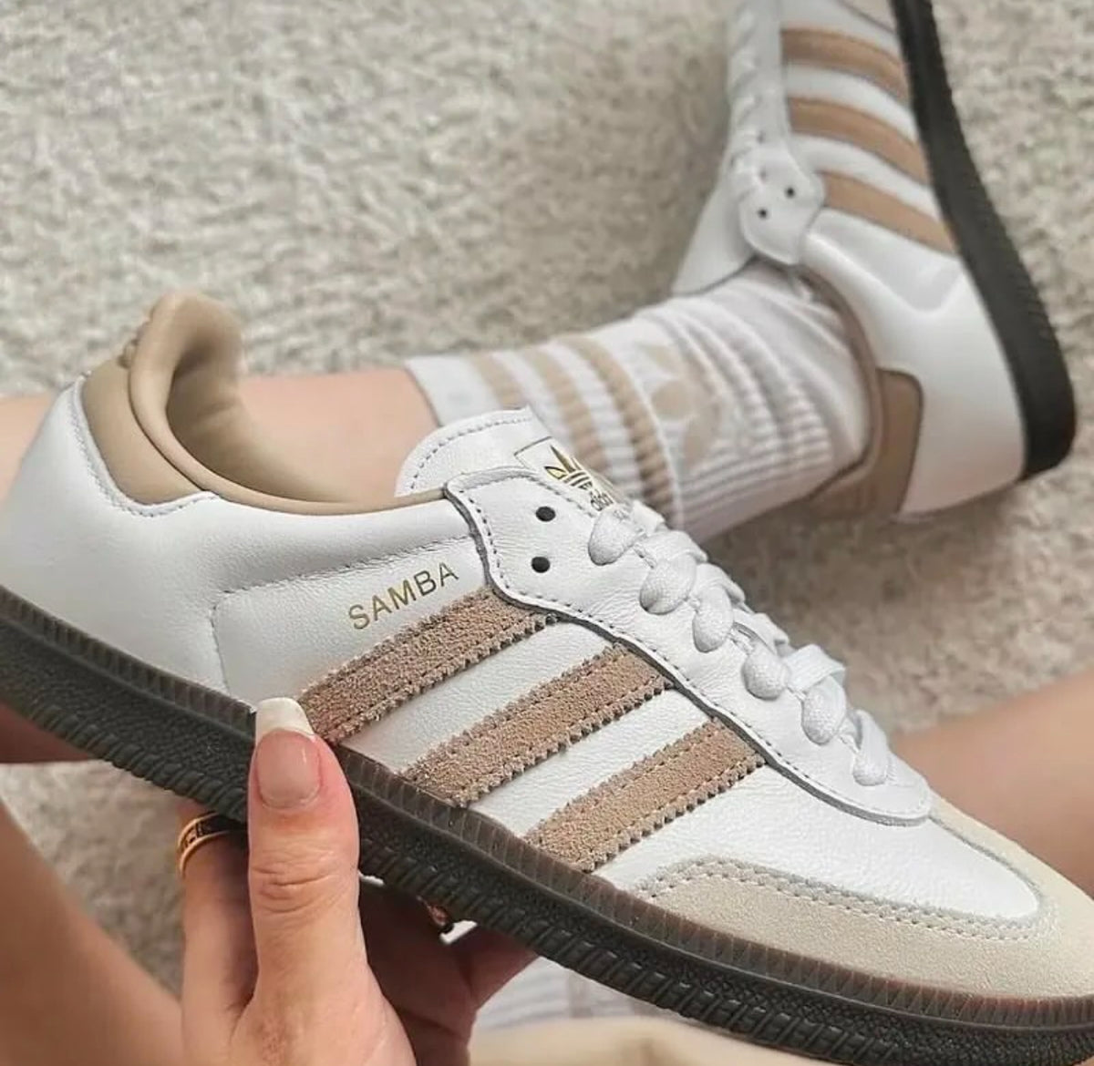 Adidas Samba OG White Beige Gum