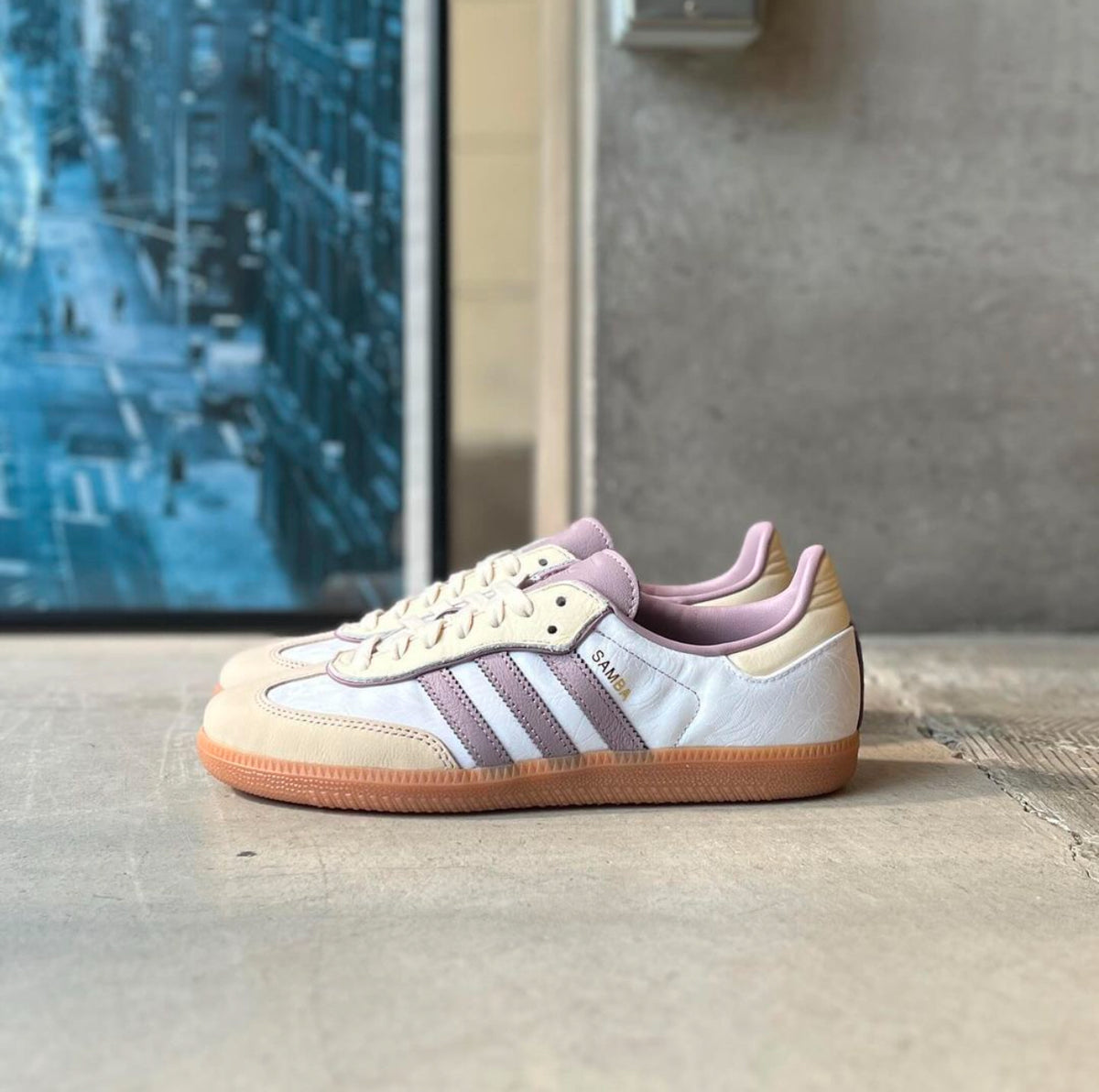 Adidas Samba OG White Cream Gold