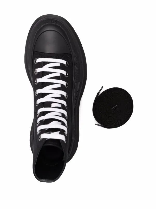 Alexander McQueen Tread Slick Sneakers in Black