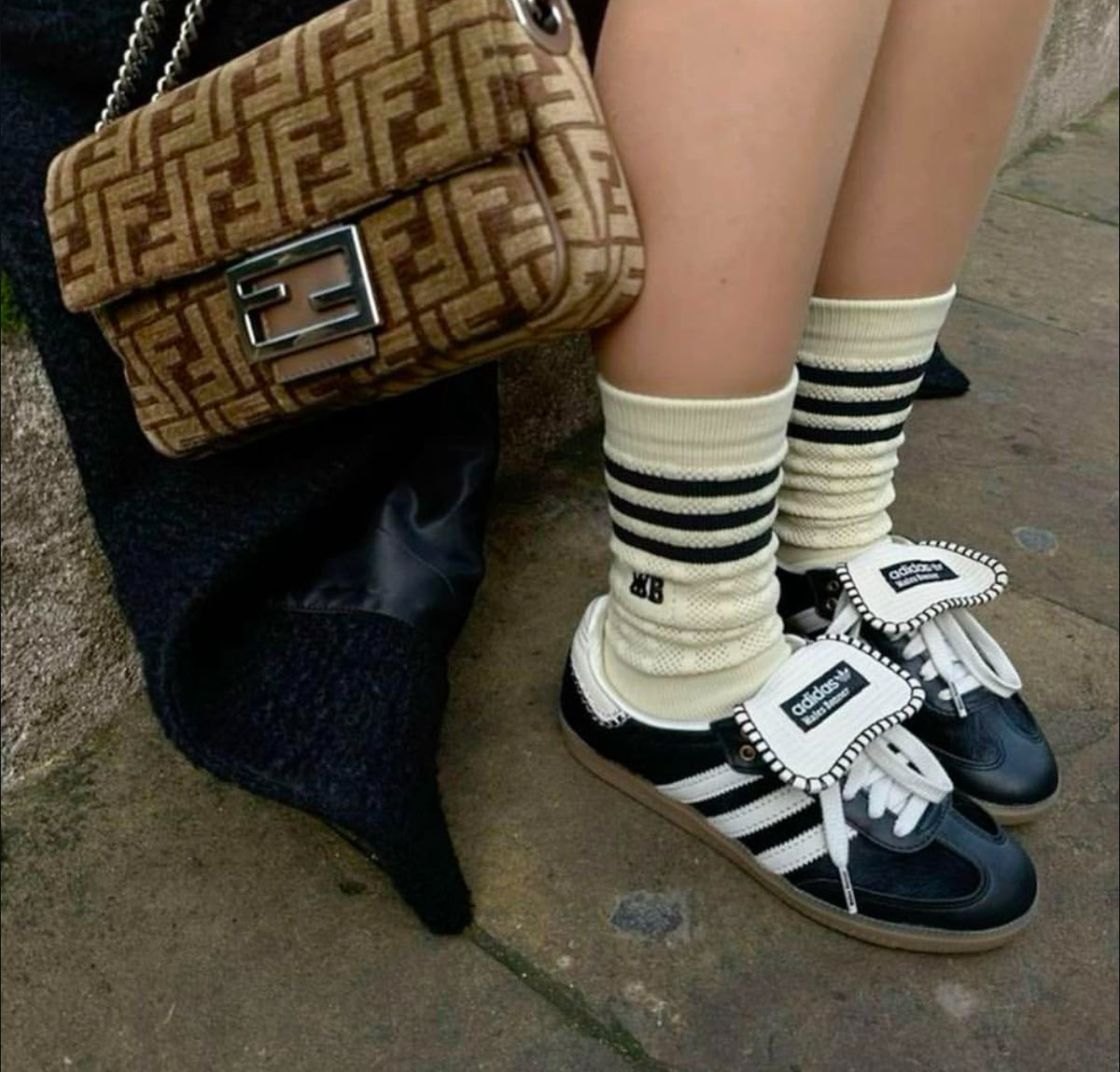 Adidas Wales Bonner x Samba Pony Black Cream