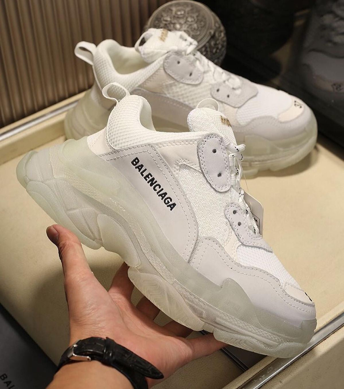 Balenciaga Triple S White H