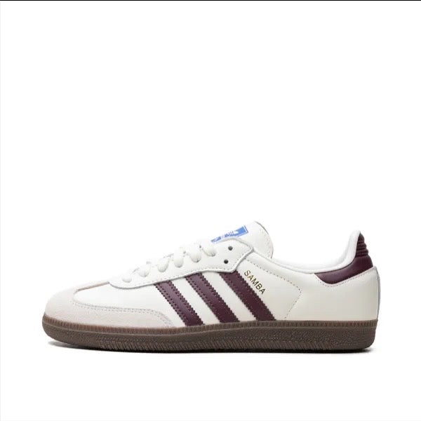 Adidas Samba White Maroon Gum