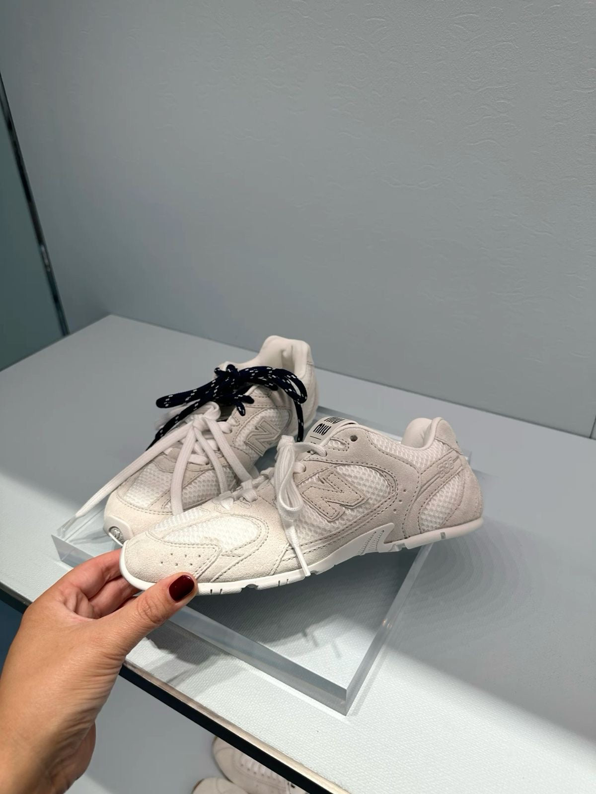 New Balance x Miu Miu 530 SL Suede White