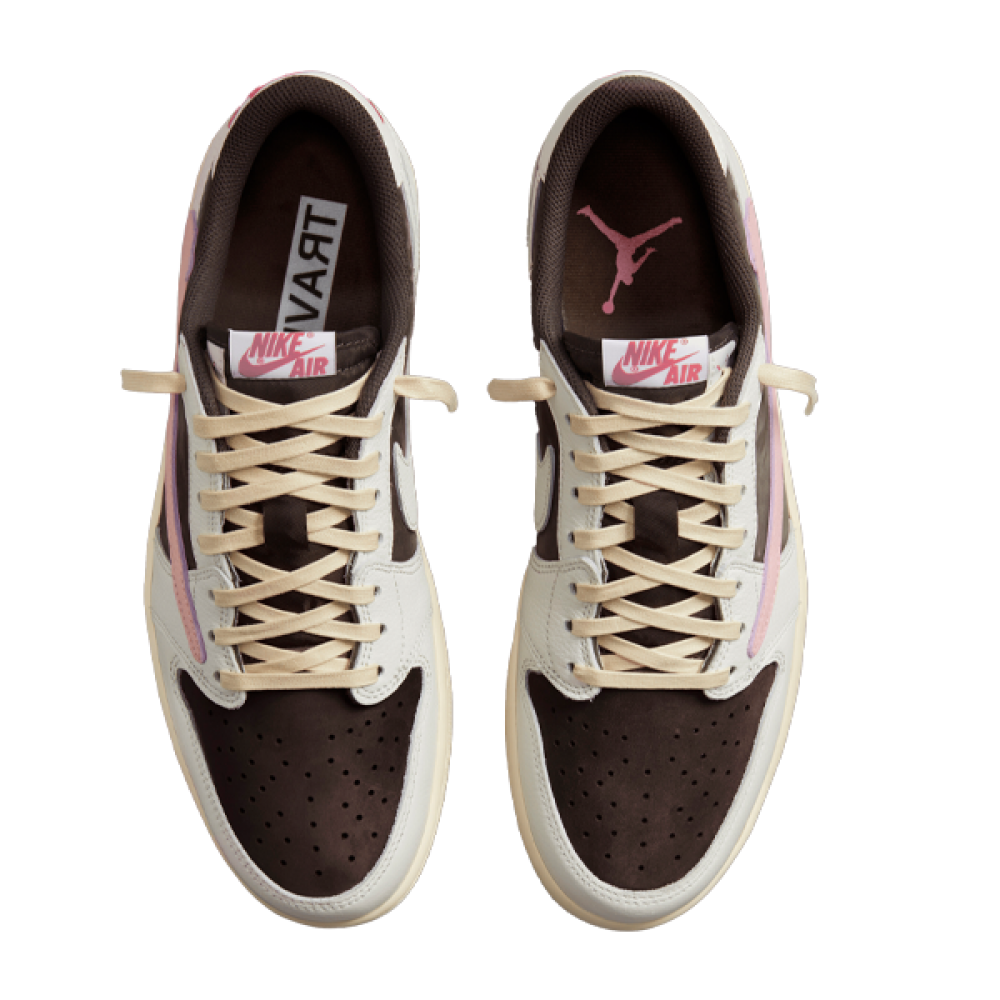 Nike Air Jordan 1 Low Travis Scott Brown Pink