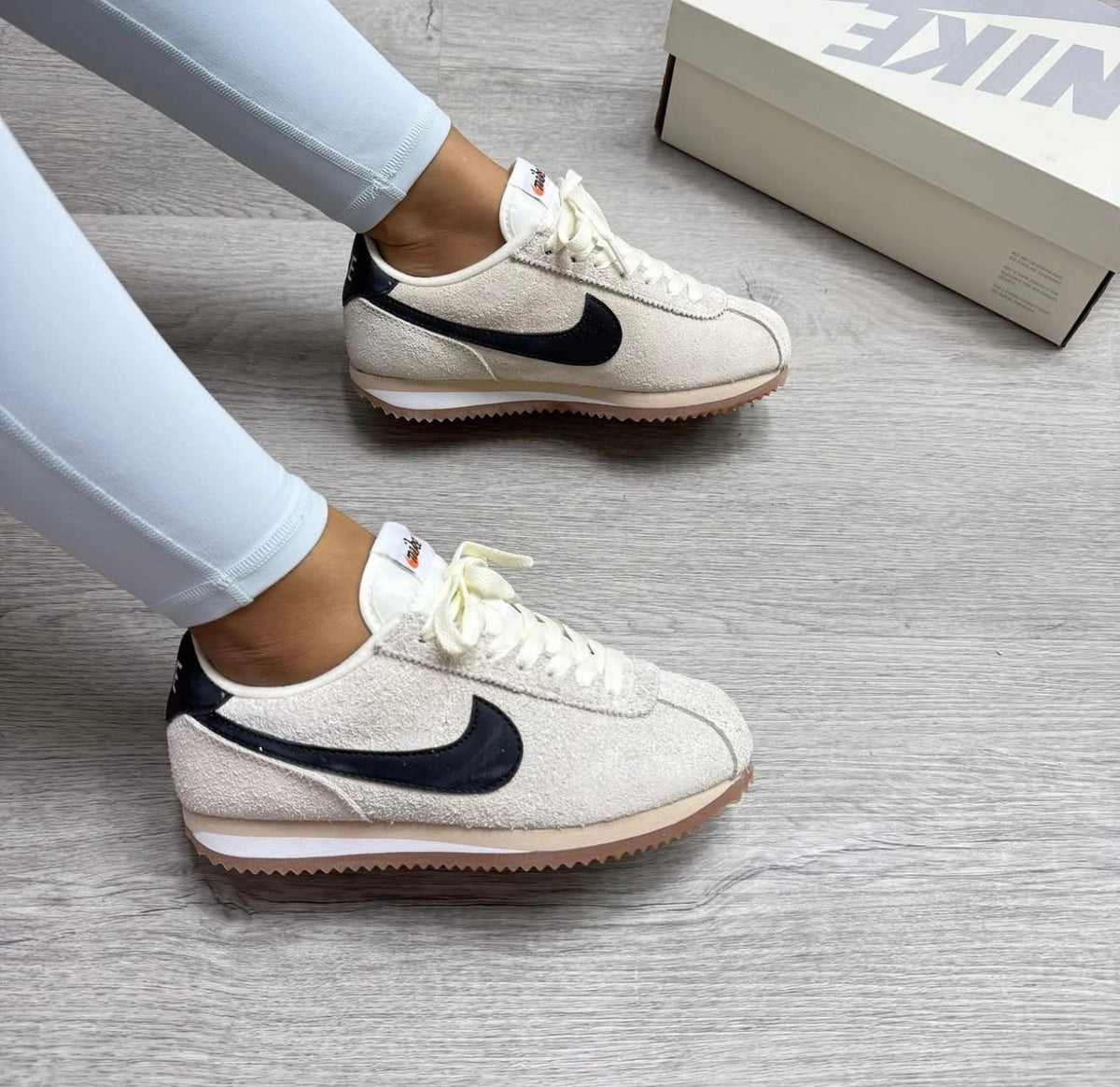 Nike Cortez Suede White Black