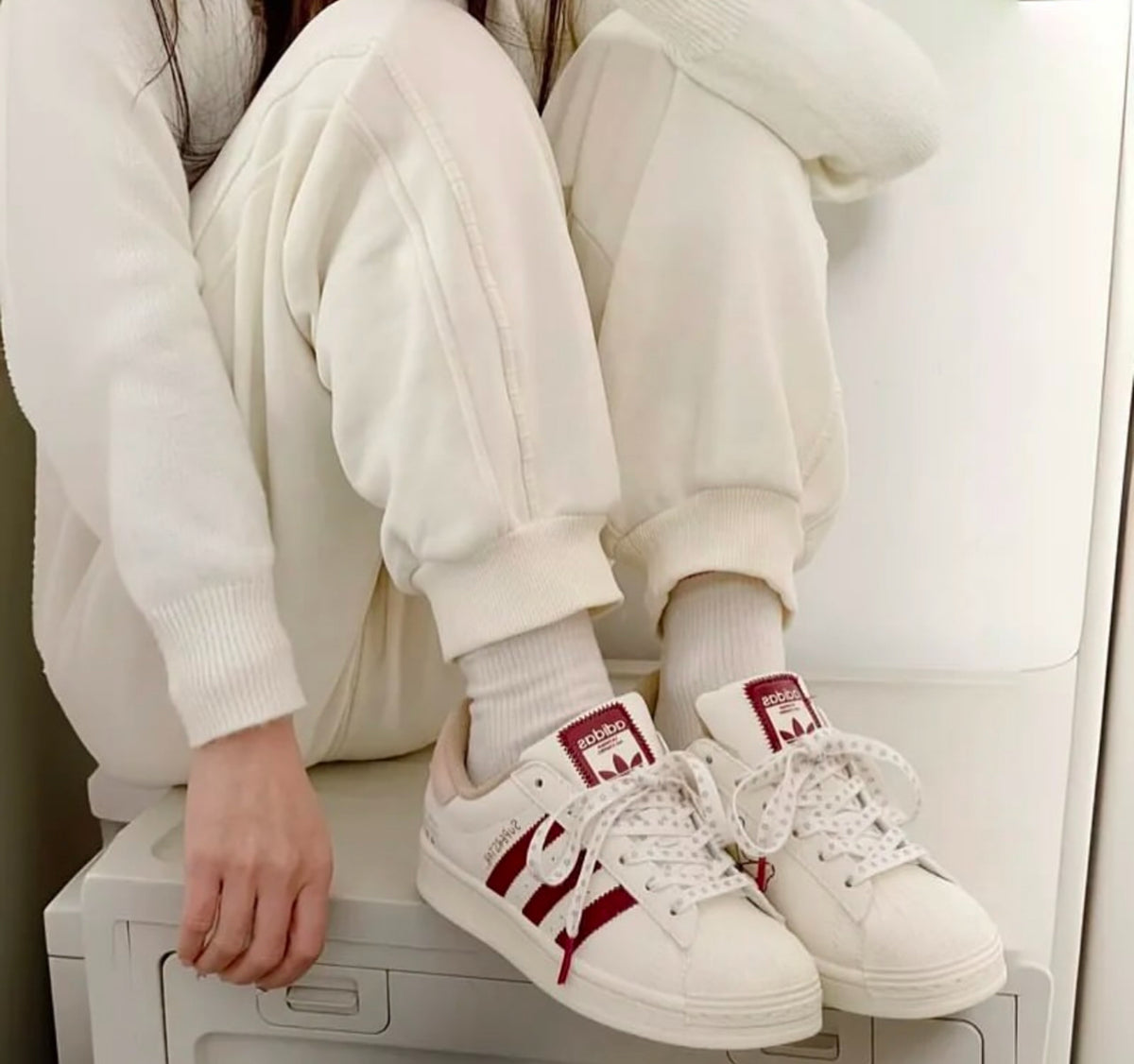 Adidas Superstar White Red