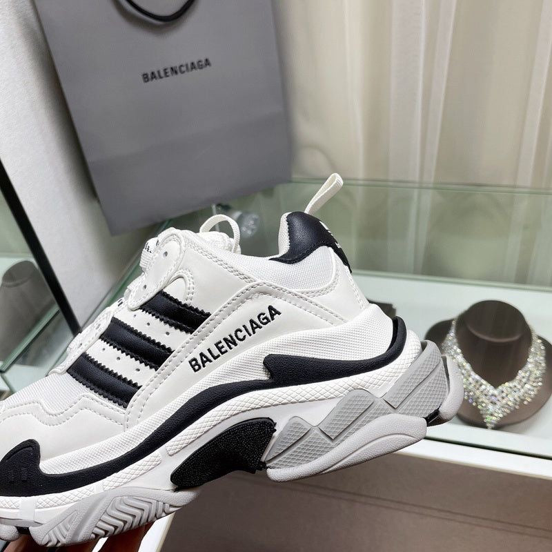 Balenciaga Triple S x Adidas White Black