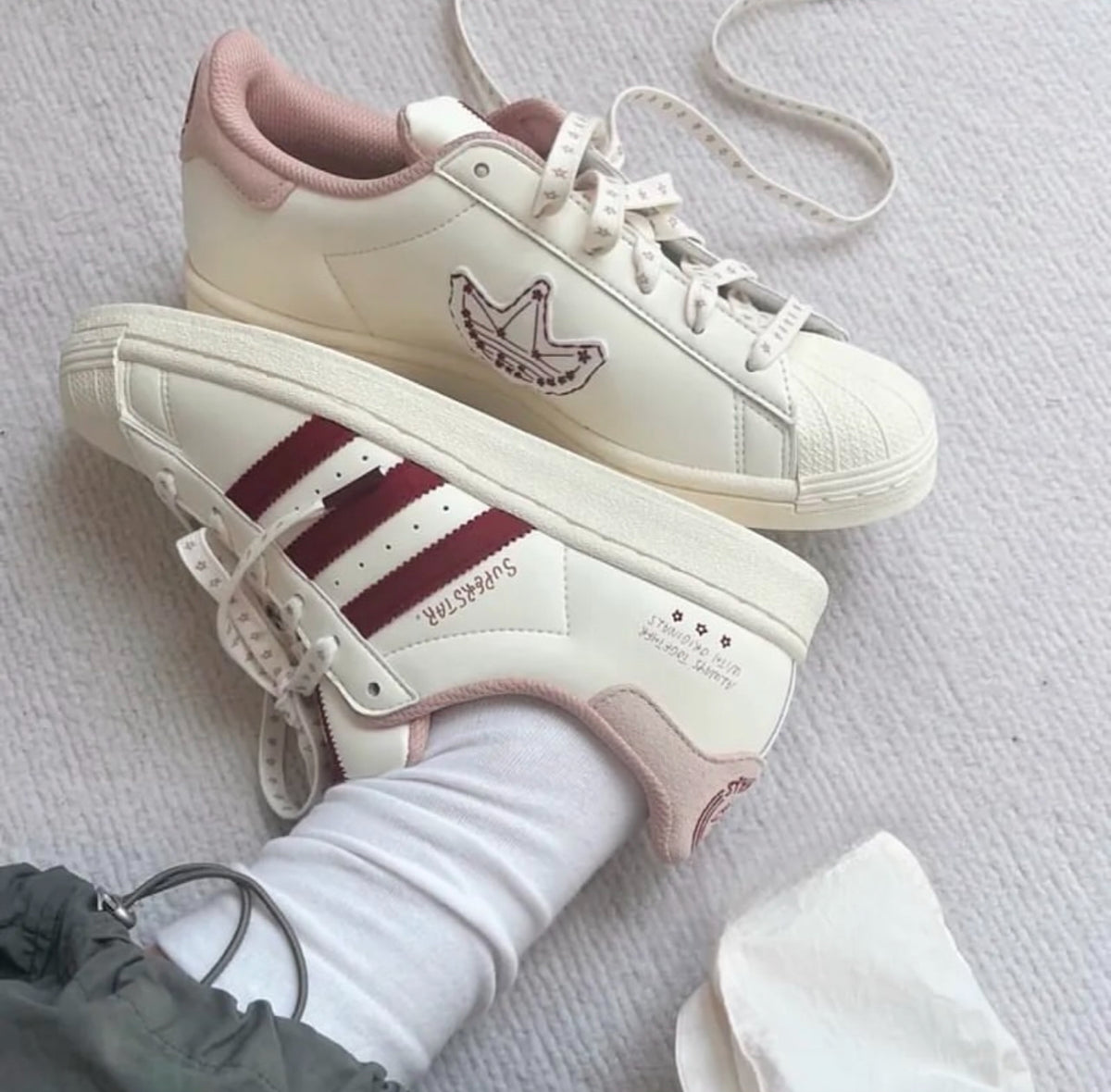 Adidas Superstar White Red