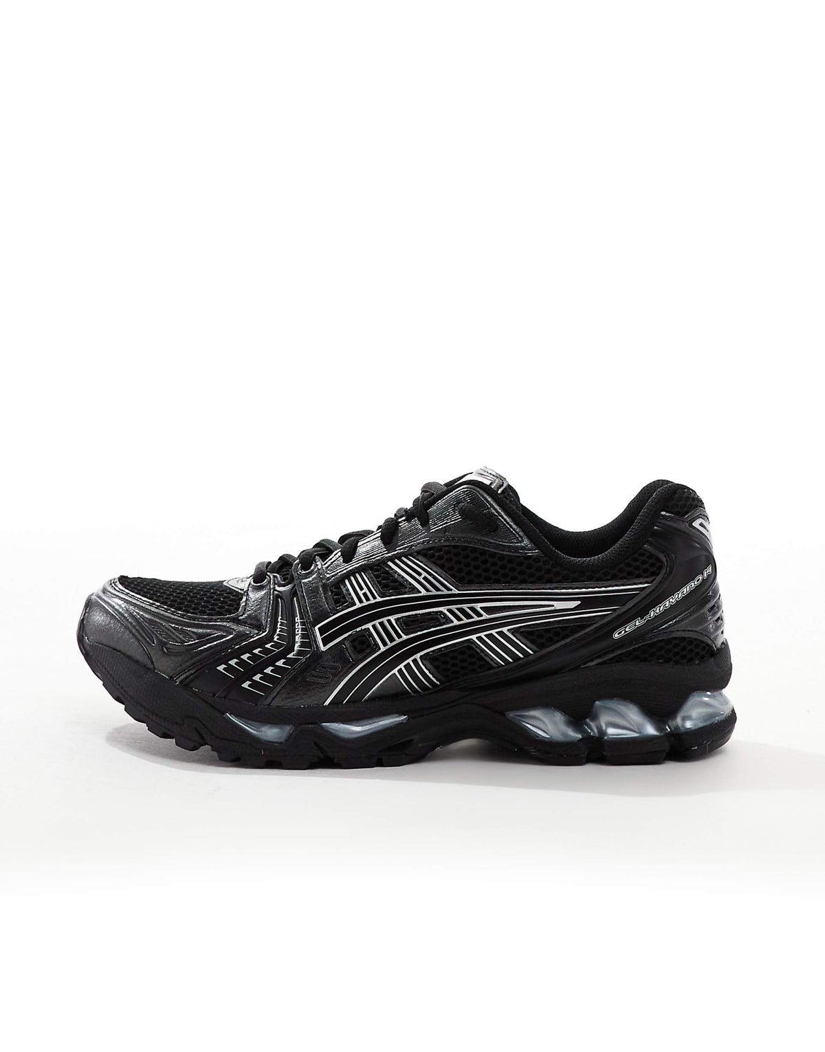ASICS GEL Kayano 14 Trainers in Black and Silver