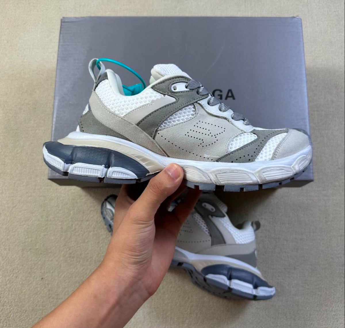 Balenciaga 3XL Grey White