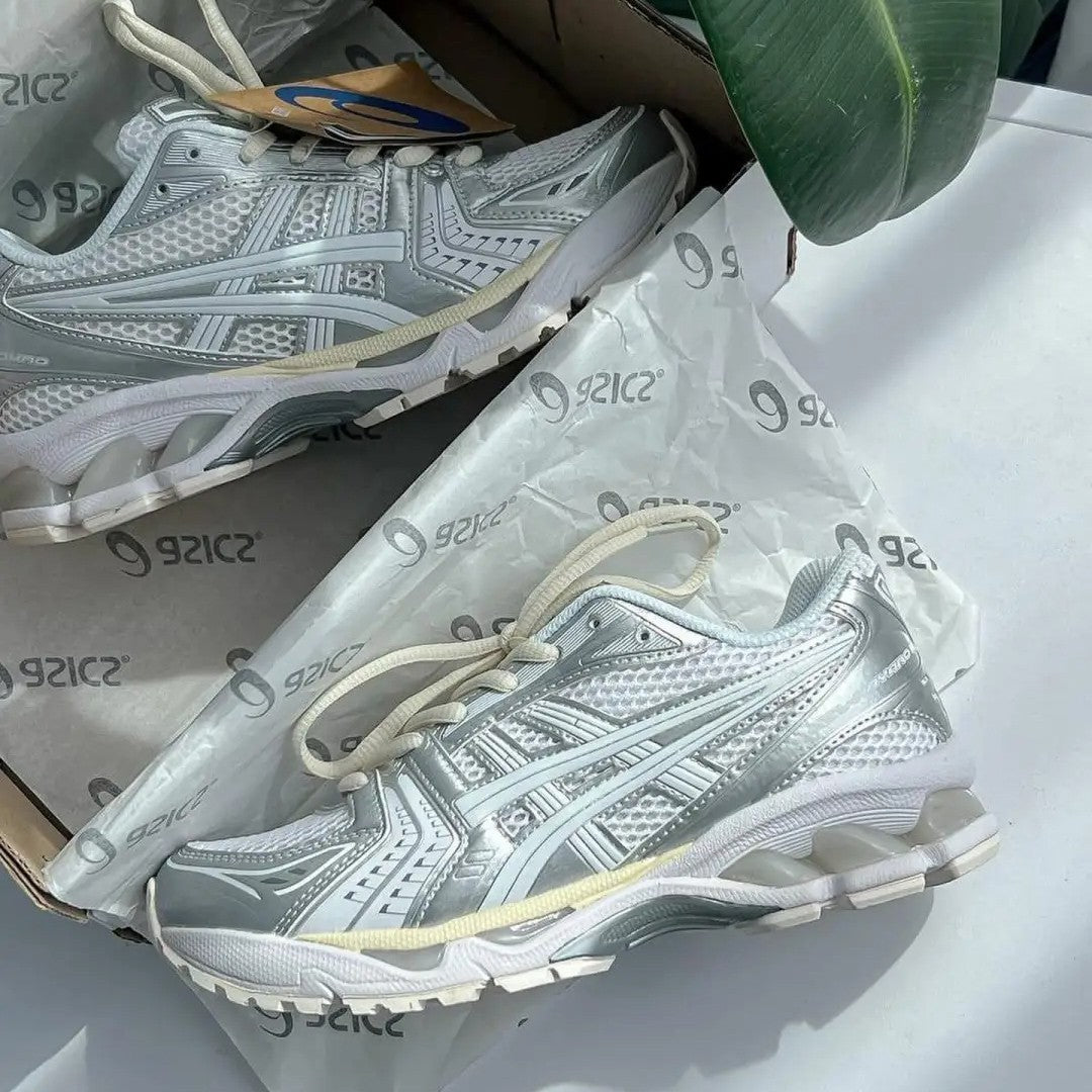 ASICS GEL Kayano 14 Silver White