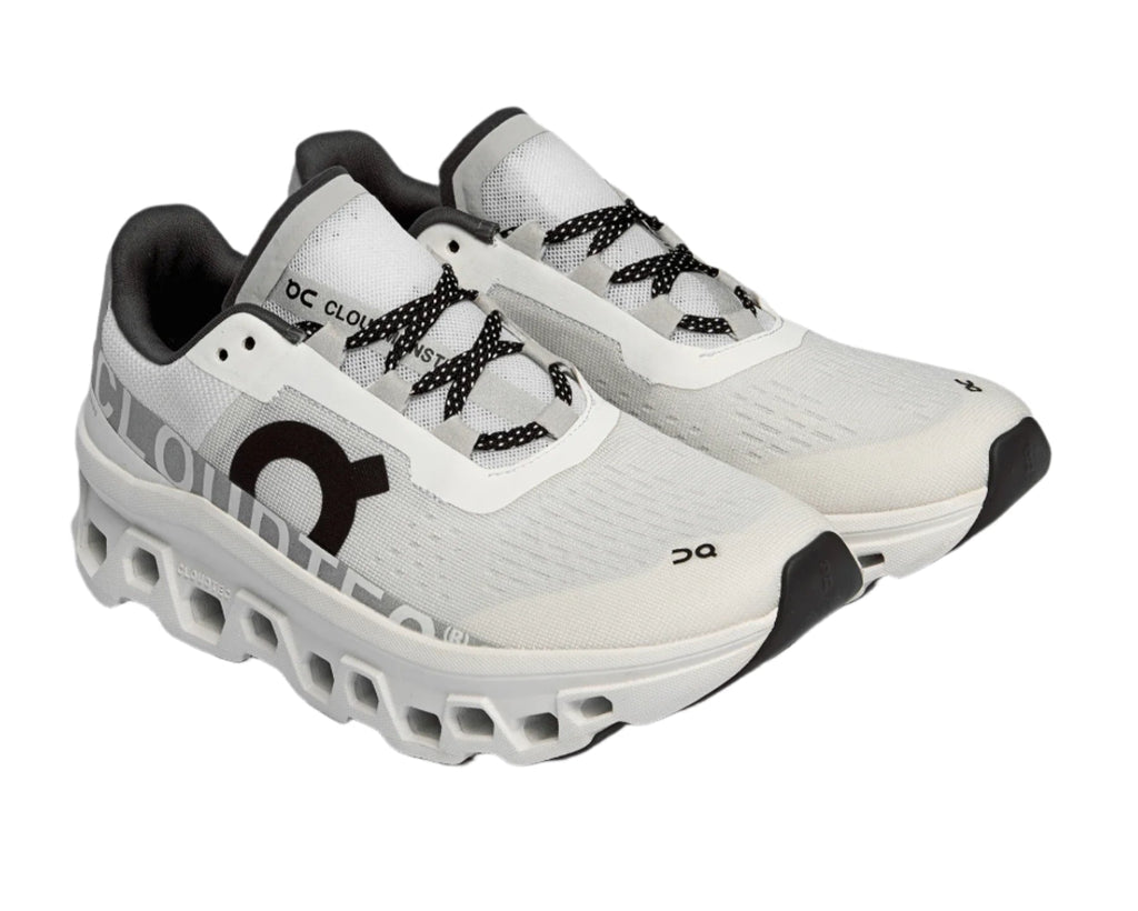 On Running Cloudmonster White and Black