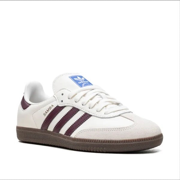 Adidas Samba White Maroon Gum
