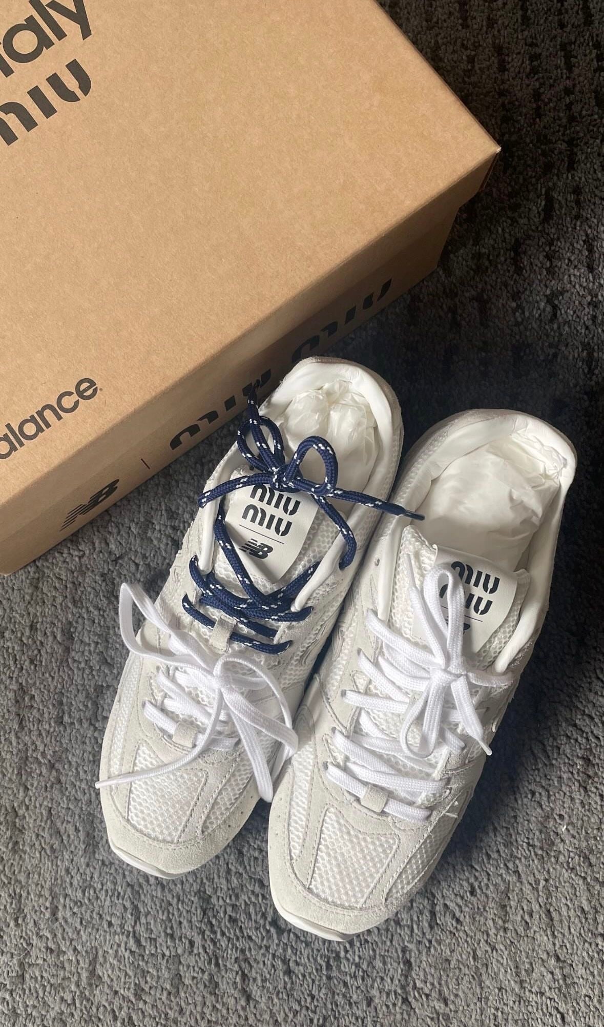 New Balance x Miu Miu 530 SL Suede White