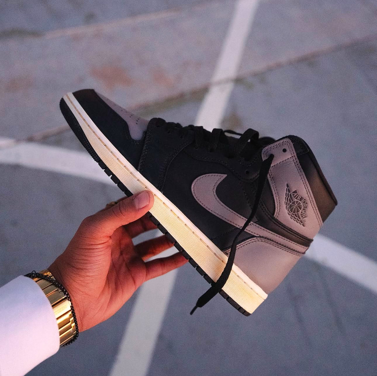 Nike Air Jordan 1 Half Grey Black