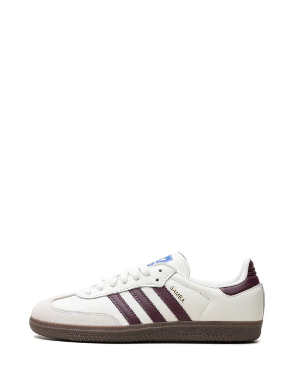 Adidas Samba White Maroon Gum