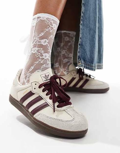 Adidas Samba OG Wonder White Maroon
