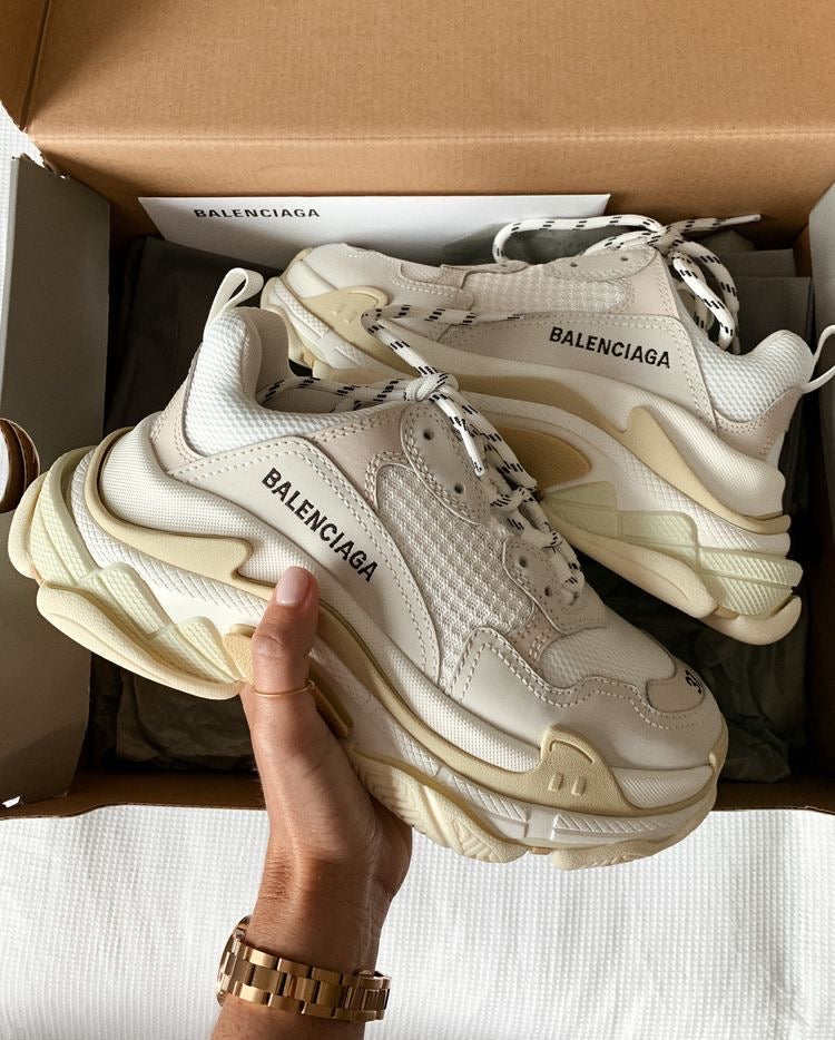 Balenciaga Triple S White Beige S