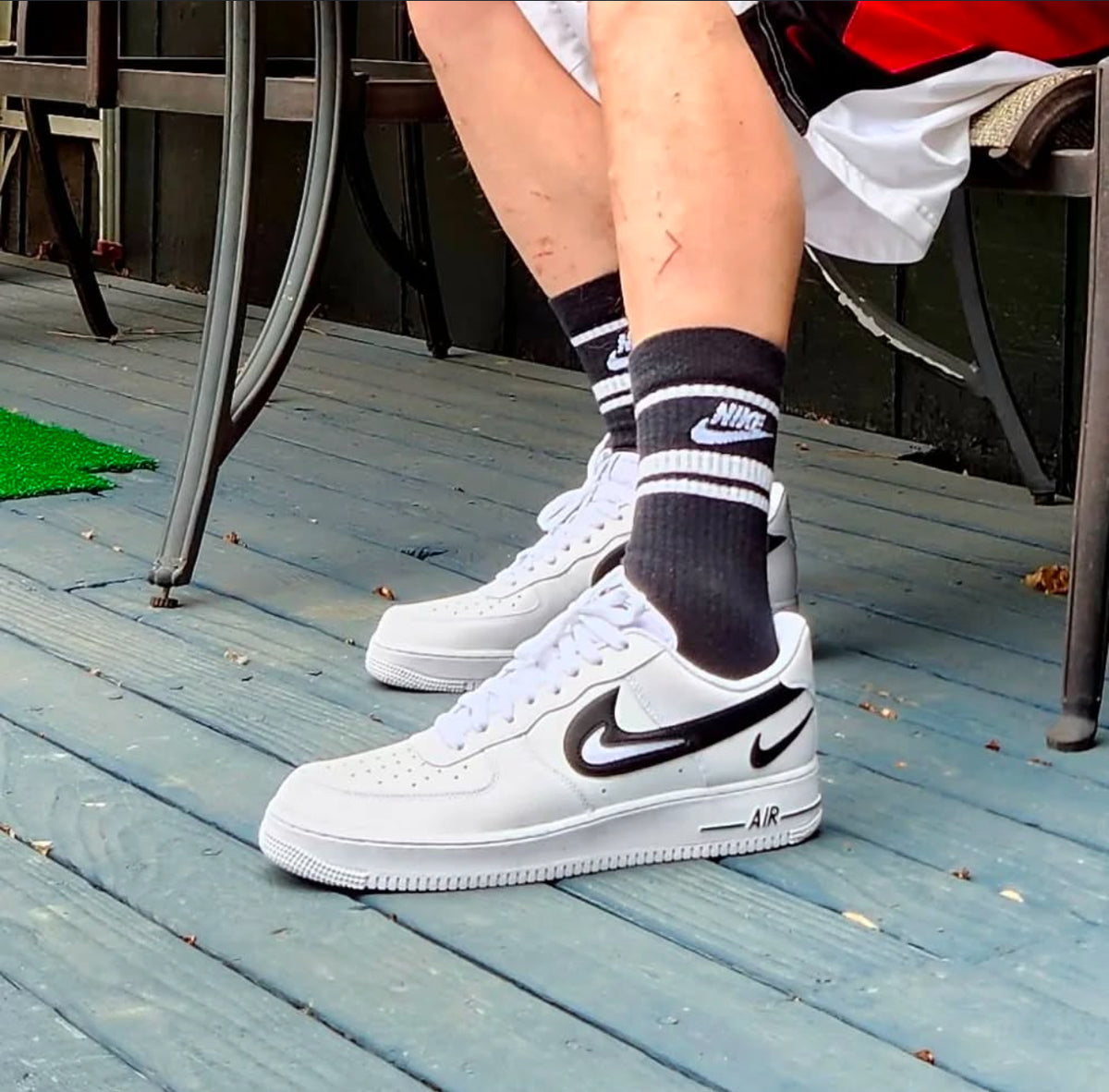 Nike Air Force 1 Cut Out Swoosh