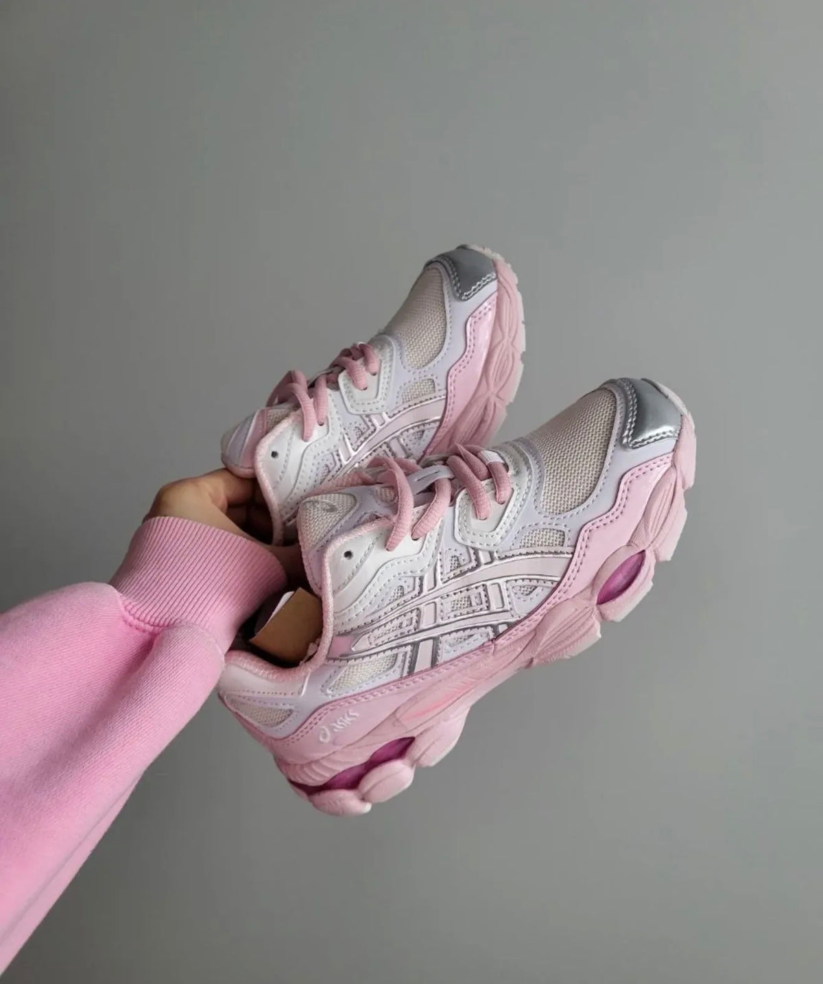ASICS GEL NYC Pink Cream Pure Silver