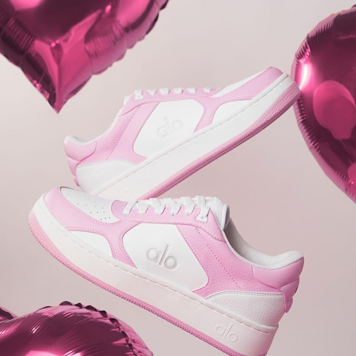 Alo Yoga Shoes White Pink