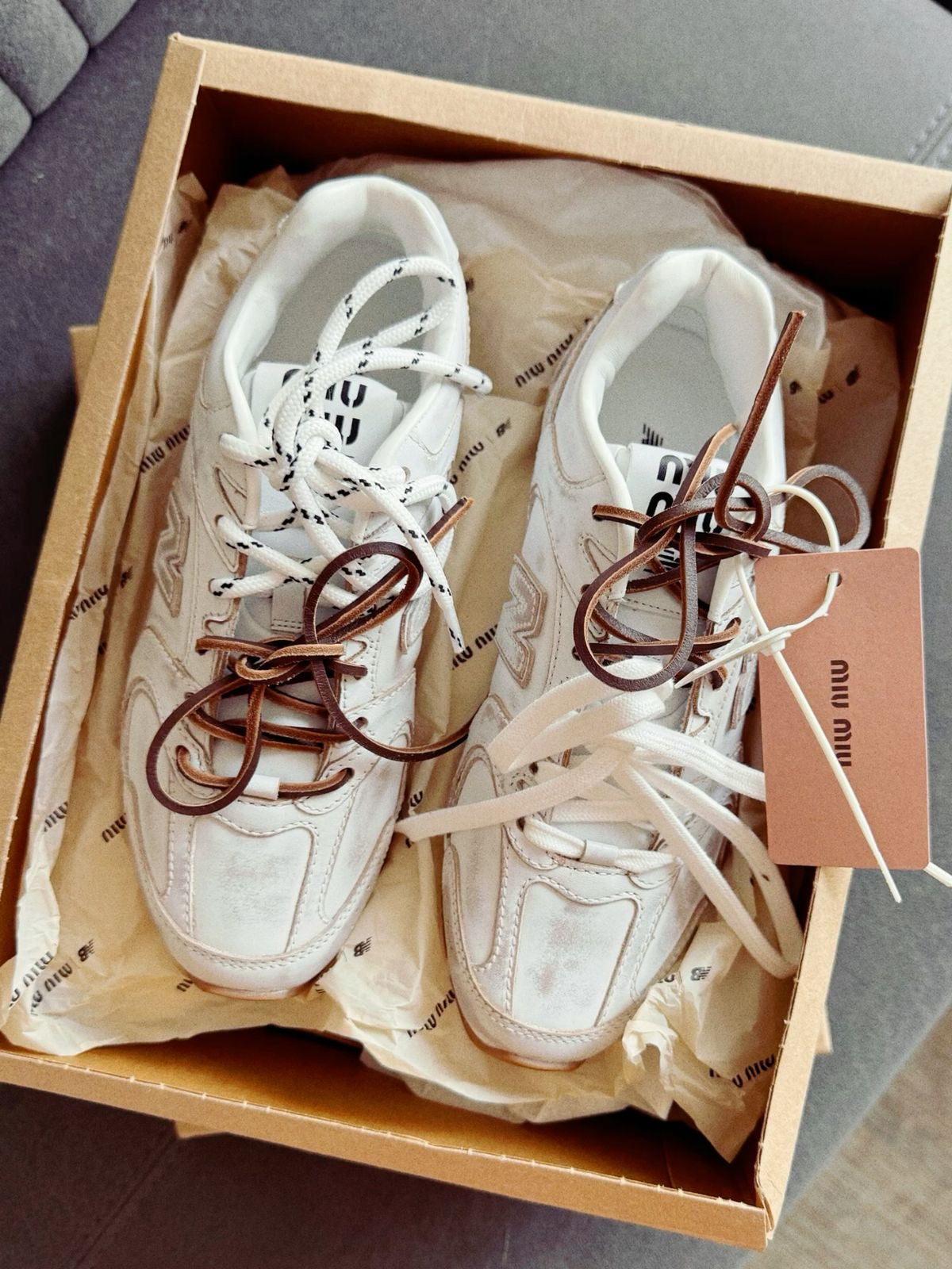 New Balance x Miu Miu 530 SL Leather