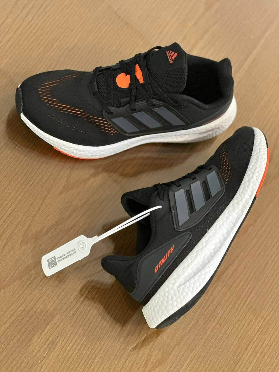 Adidas Ultraboost Black White Orange