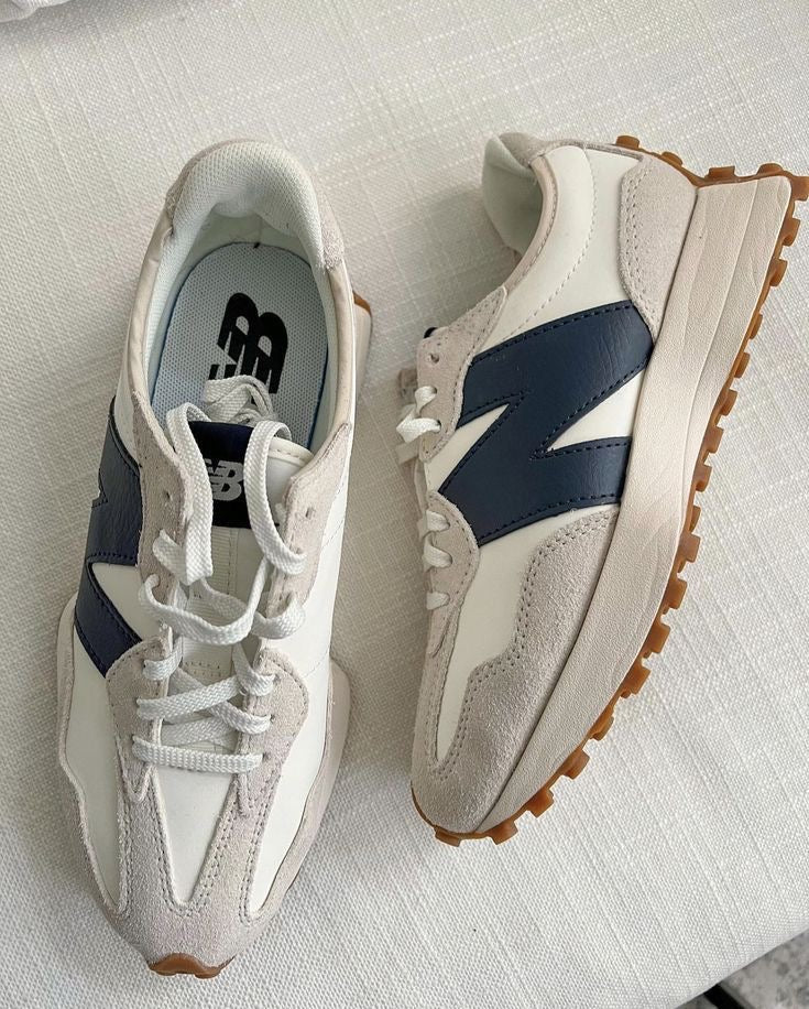 New Balance 327 White Navy