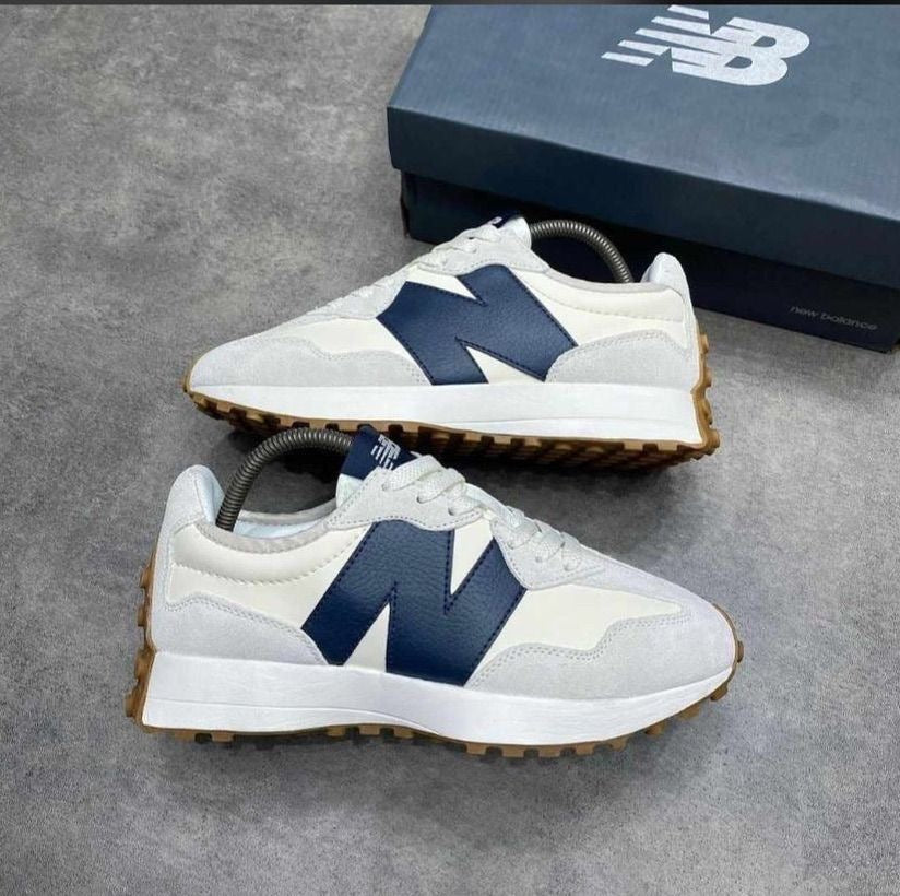 New Balance 327 White Navy
