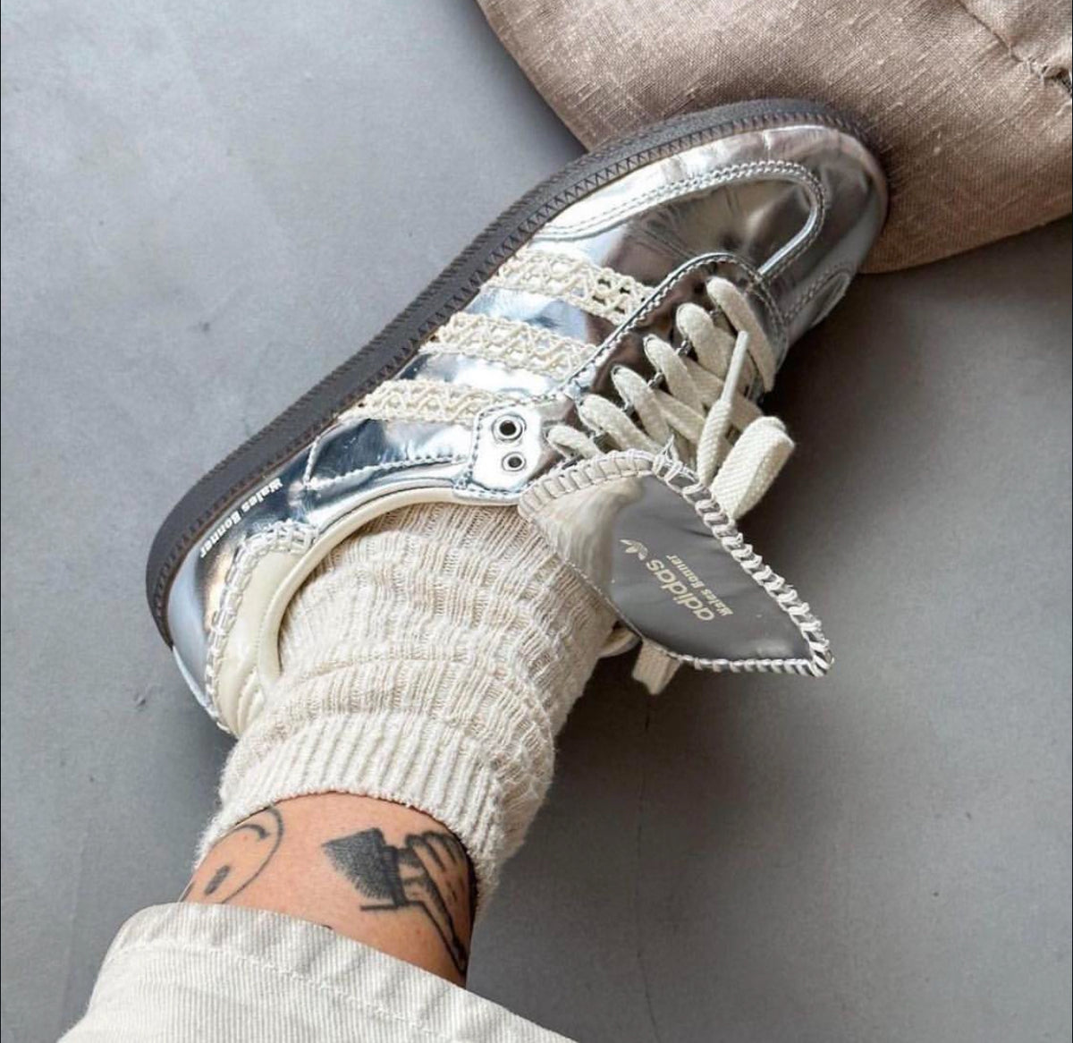 Adidas Wales Bonner x Samba Silver Metallic