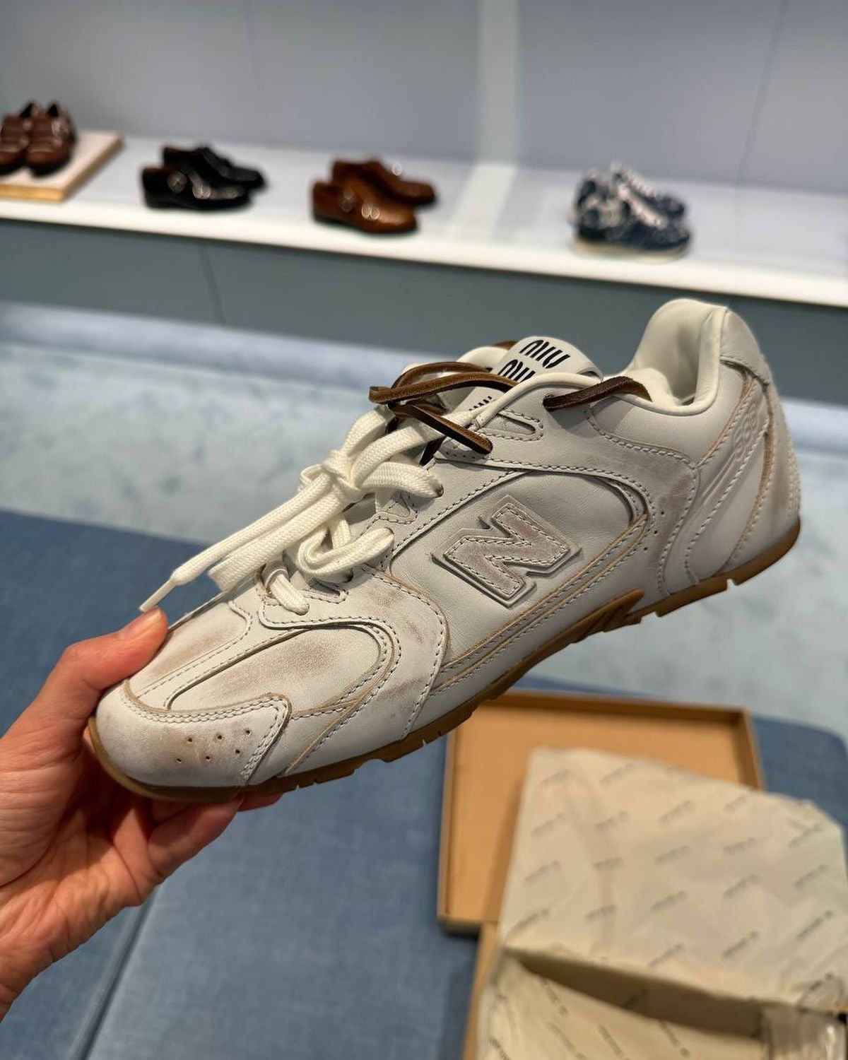 New Balance x Miu Miu 530 SL Leather