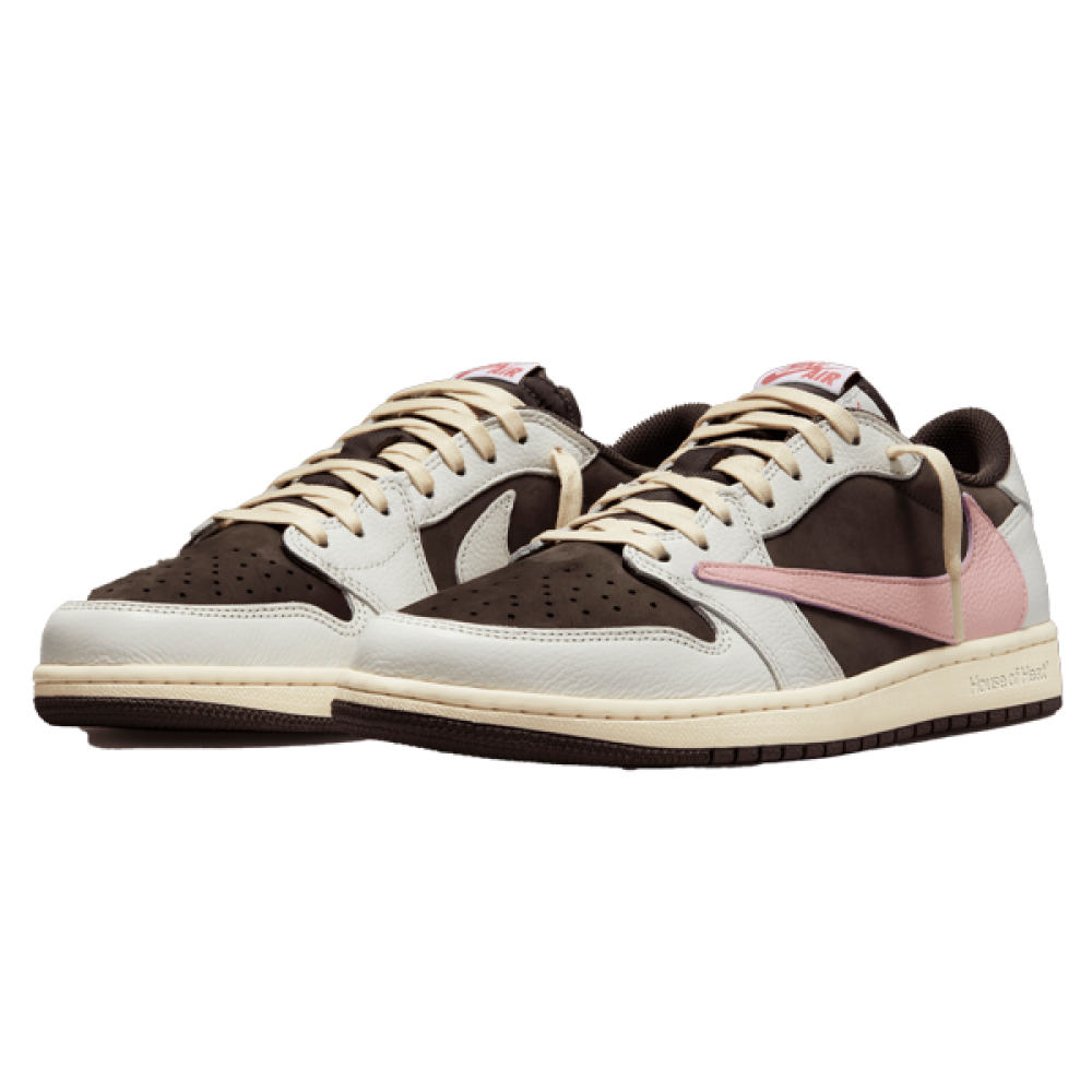 Nike Air Jordan 1 Low Travis Scott Brown Pink