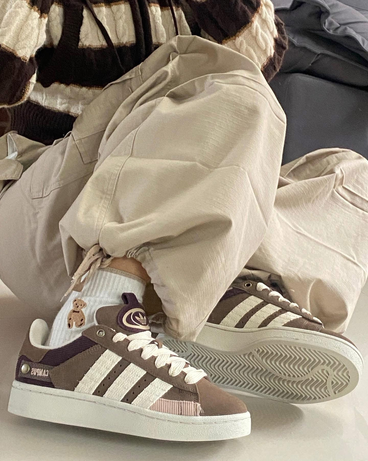 Adidas Campus Brown White