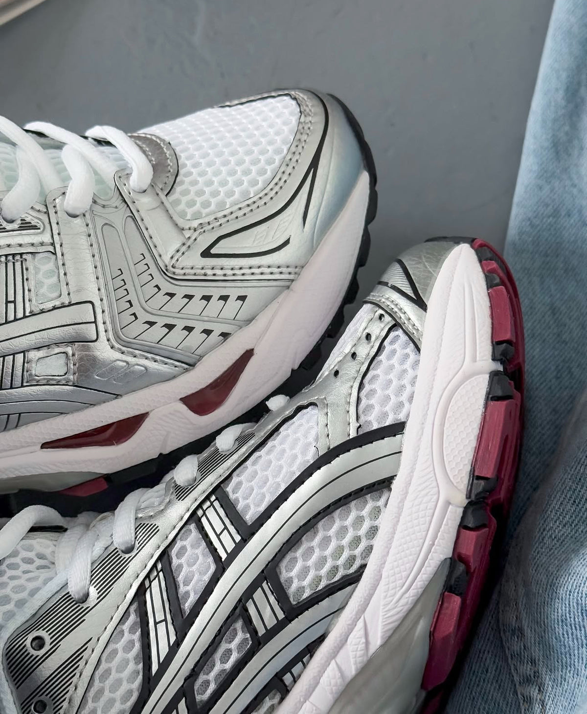 ASICS GEL Kayano 14 Silver Red