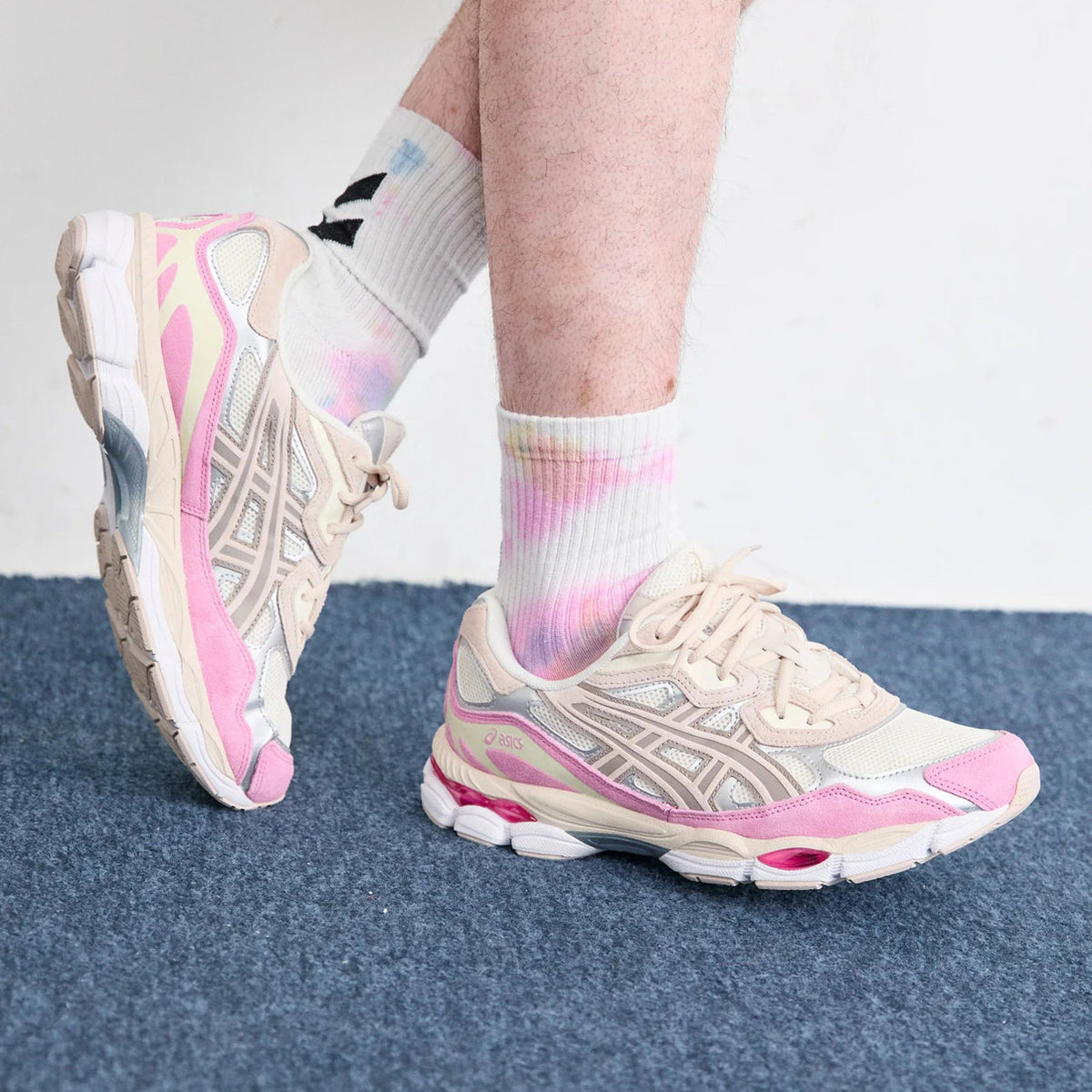 ASICS GEL NYC Pink Cream Pure Silver