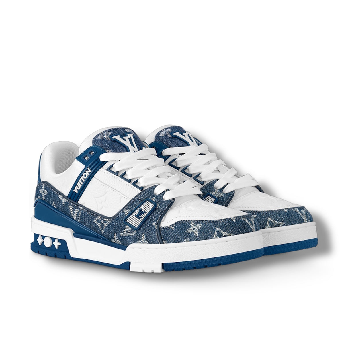 Louis Vuitton Trainer Sneaker in Monogram Denim