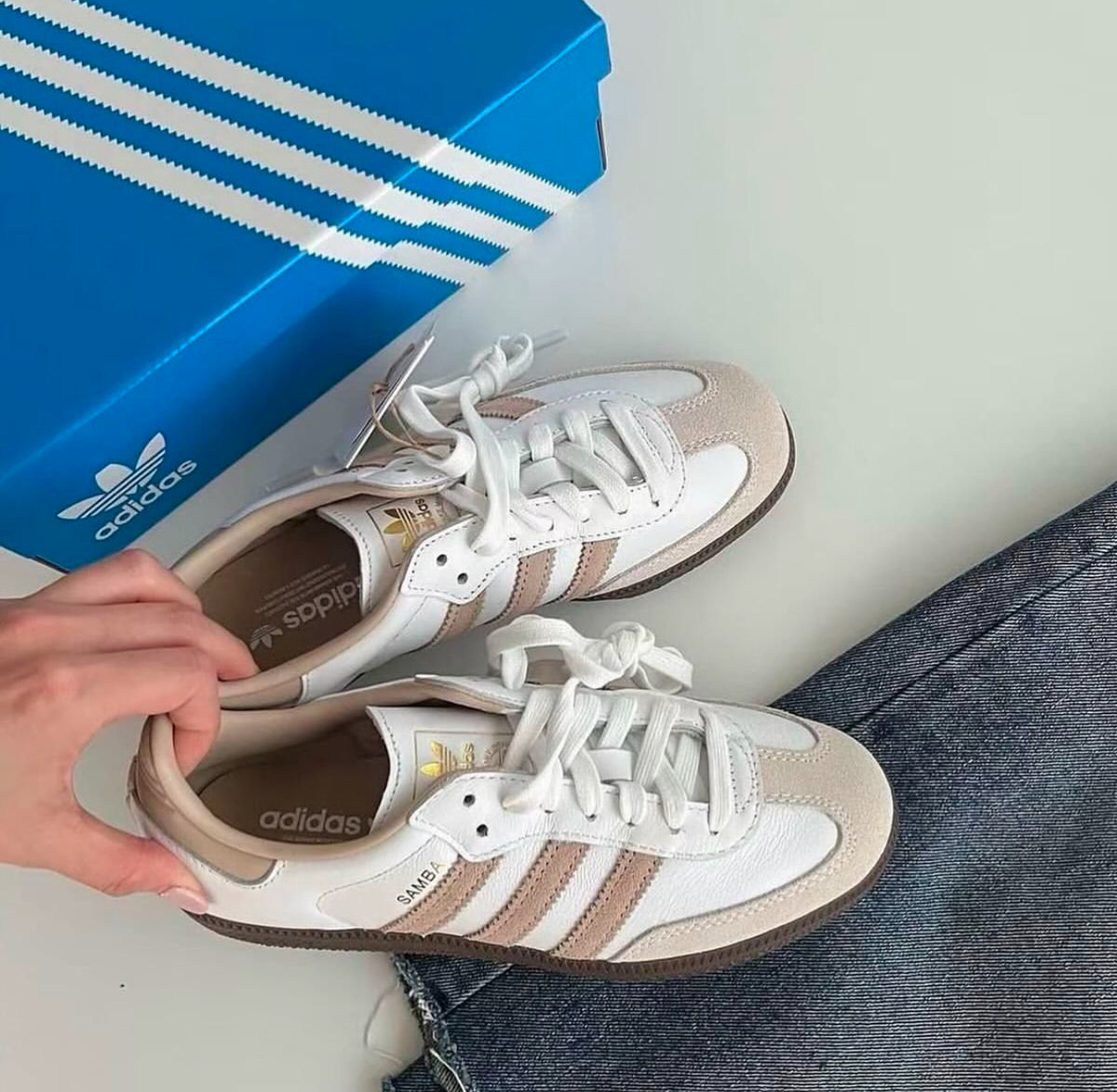 Adidas Samba OG White Beige Gum