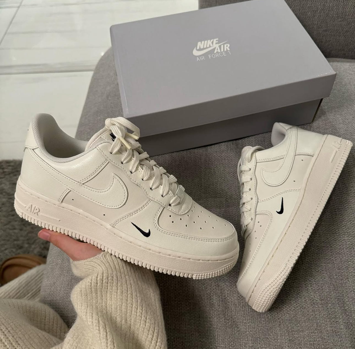 Nike Air Force 1 Sail Black