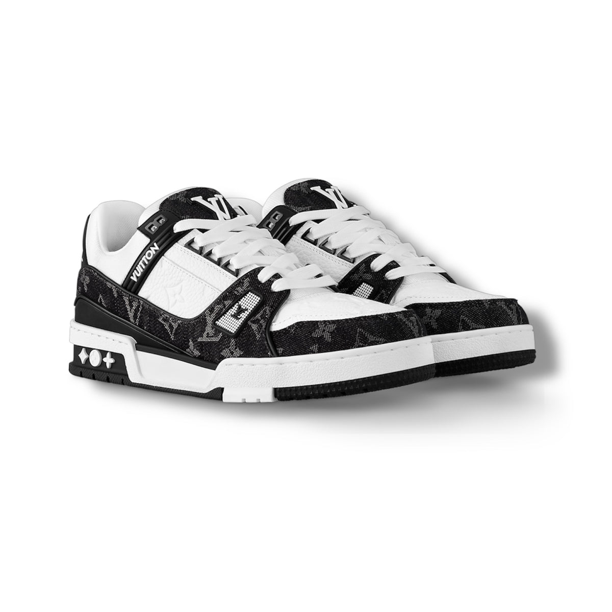 Louis Vuitton Trainer Sneaker in Black Denim