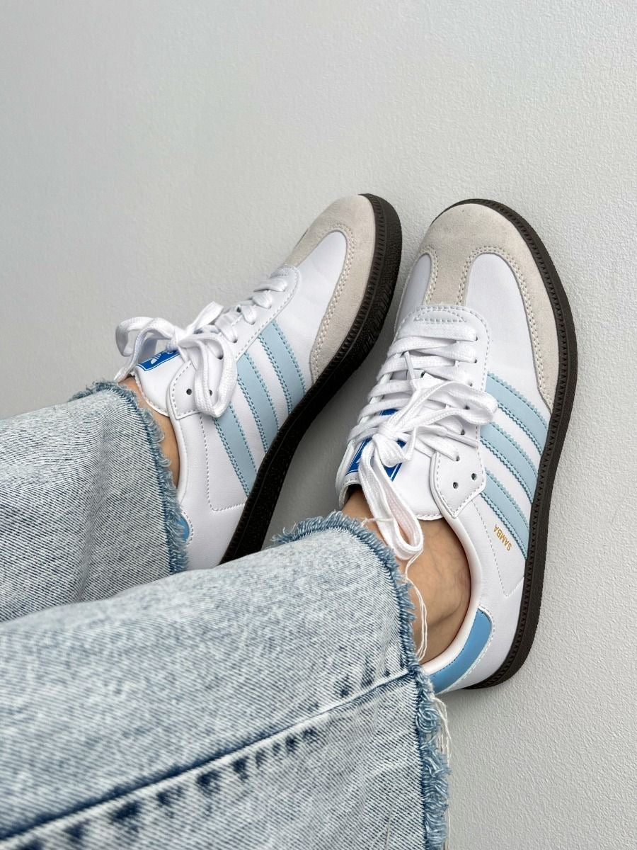 Adidas Samba White Sky Blue