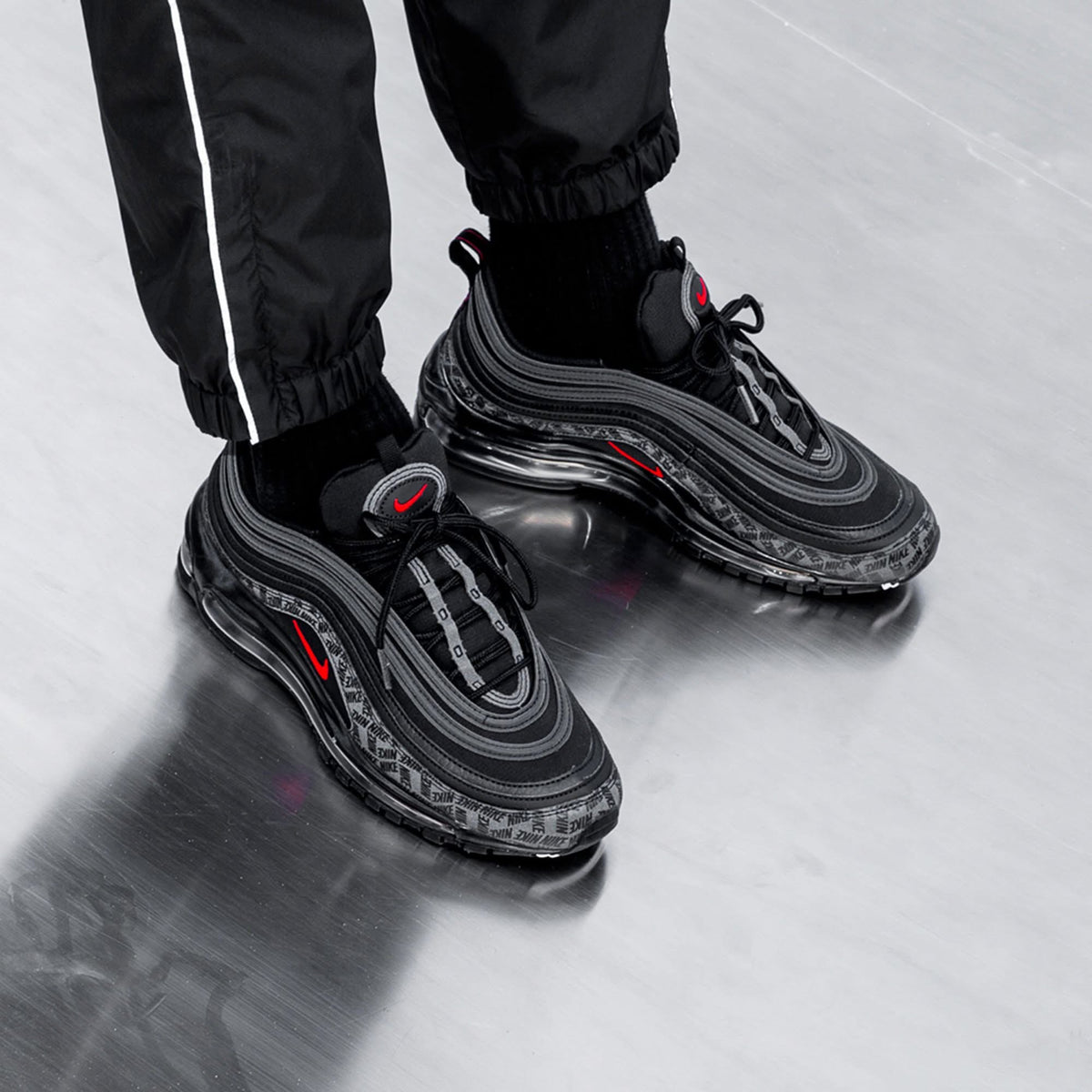 Nike Air Max 97 Black Red Reflective
